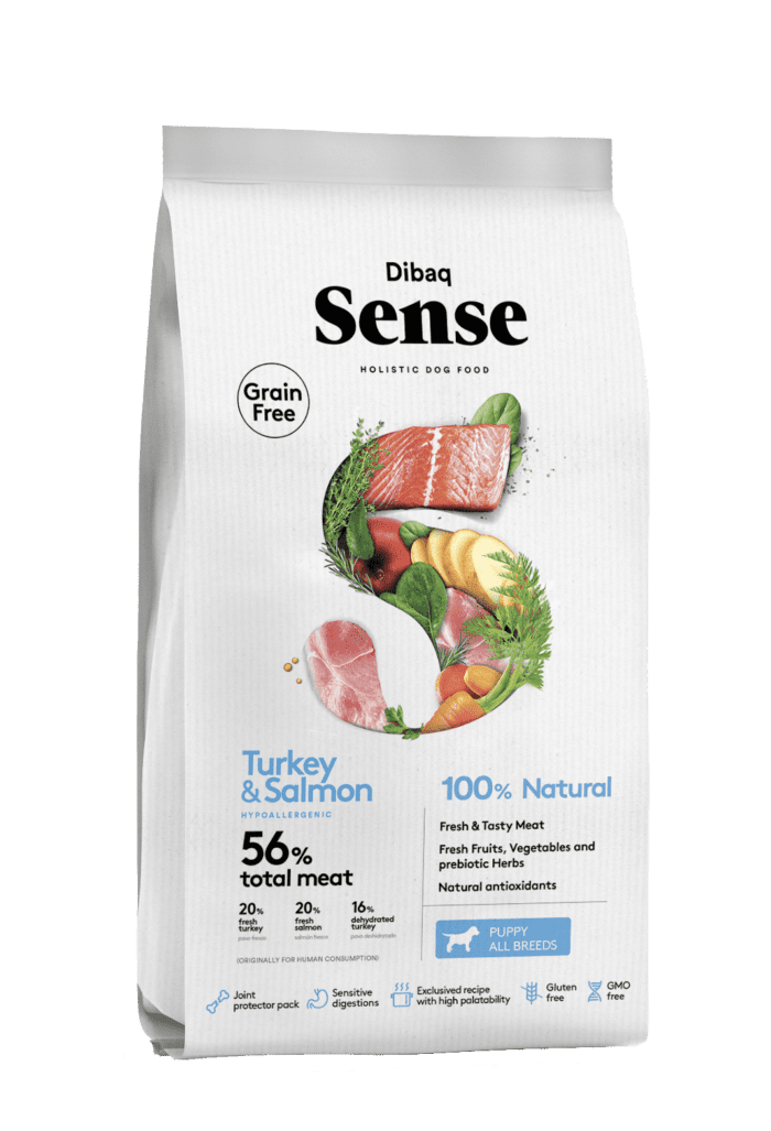 Dibaq Sense SALMON & TURKEY (PUPPY) 12Kg / NO Grain