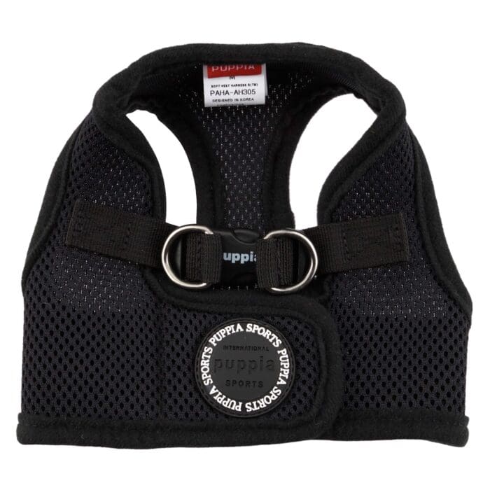 puppia soft vest harness B XL Black