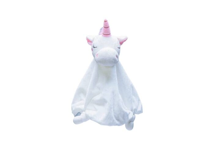 BEEZTEES PUPPY KNUFFELDOEK UNICORN WIT 33