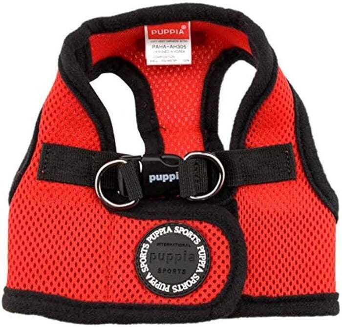 Puppia Soft Vest Harness B S Red